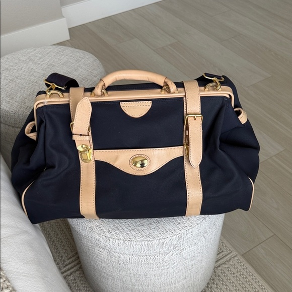 Christian Dior navy blue and Tan Travel Bag - Picture 2 of 12